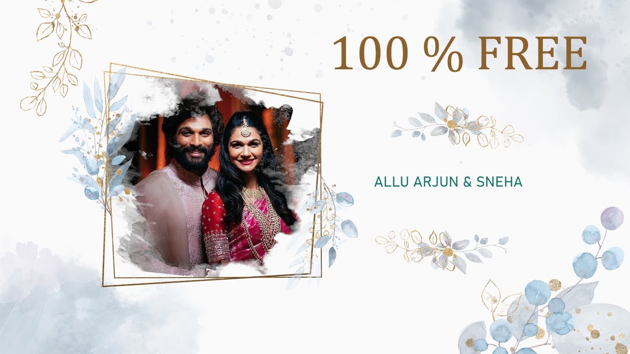 Latest Wedding Invitation Video Without Text | Free Green Screen