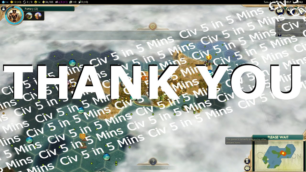 Civ 5 in 5 Mins: How To Get 200 Happiness - Polynesia Civilization V BNW LP Summary - YouTube