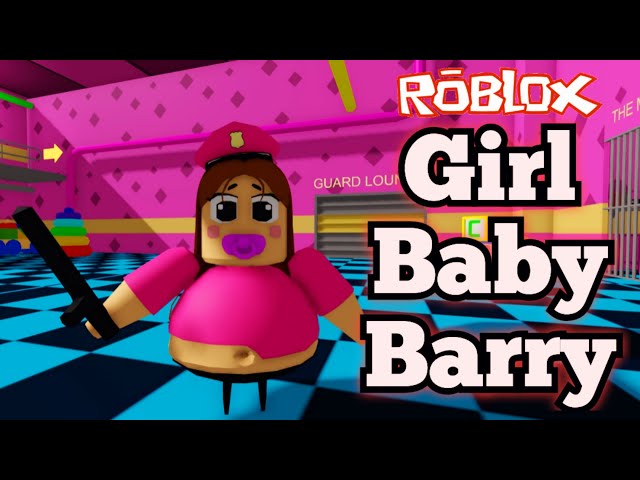 VIRAMOS A BEBÊ POLICIAL FOFA DO ROBLOX!! GIRL BARRY'S BABY PRISON RUN! 