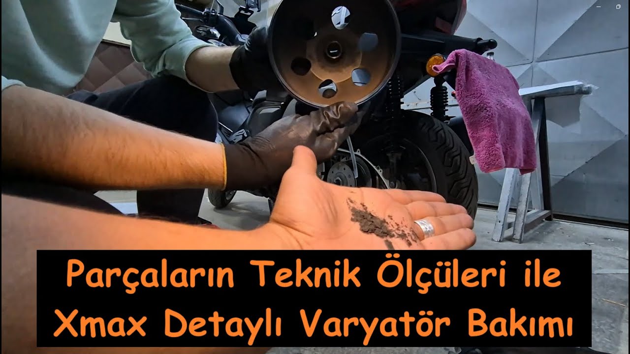 XMAX DETAYLI VARYATÖR BAKIMI (Kullanılacak anahtarlar ve tork değerleri ile) #xmax #varyatör #bakım