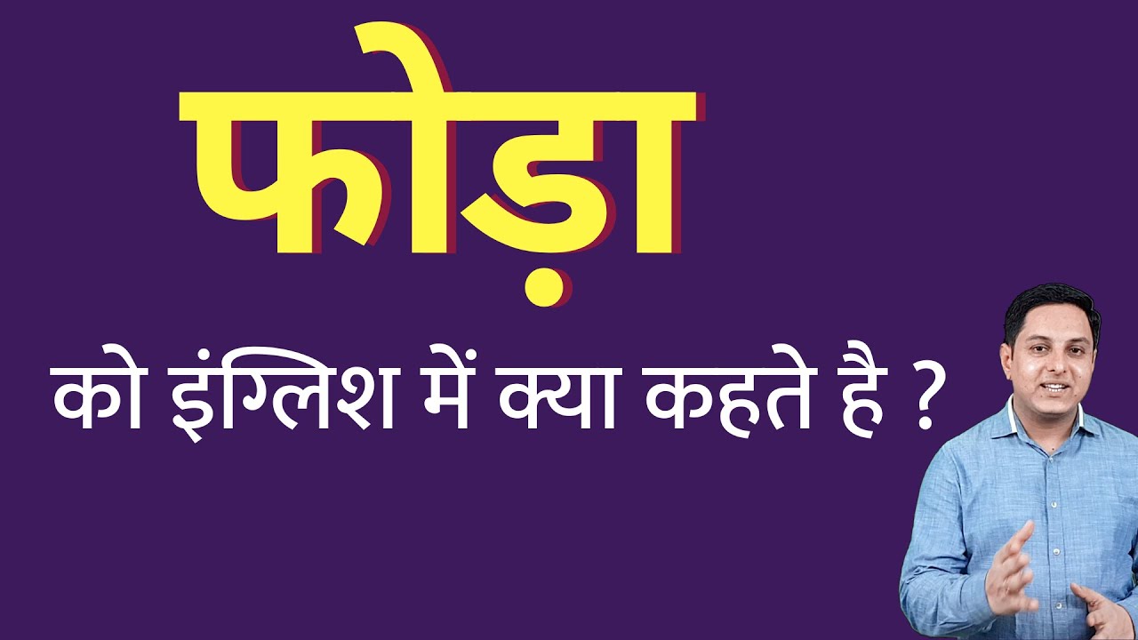 foda-ko-english-mein-kya-kahate