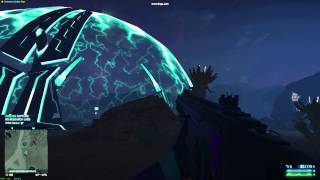 PlanetSide2, anti aliasing and white outlines problem demo.