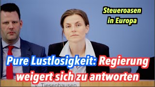 Eine Woche Lustlosigkeit: Bundesregierung will EU-Steueroasen nicht aussprechen