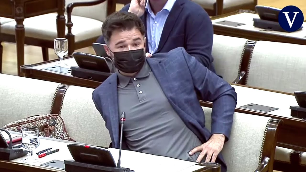 La imitación de Rufián del marido de Cospedal en la comisión Kitchen: 