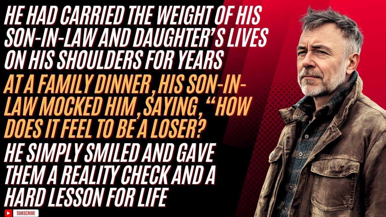 My son-in-law sneered, How does it feel to be a loser, I just smiled and let reality hit him,Reddit