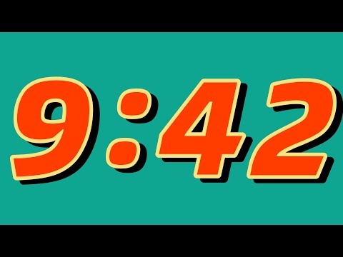 9 Minute and 42 Second Countdown Timer ⏰ | Bright green screen and huge numbers