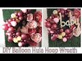 DIY Balloon Hula Hoop Wreath Tutorial with Paper Flowers