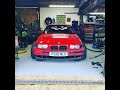 Garage cleared out and ready to carry on with the BMW E36 drift car build