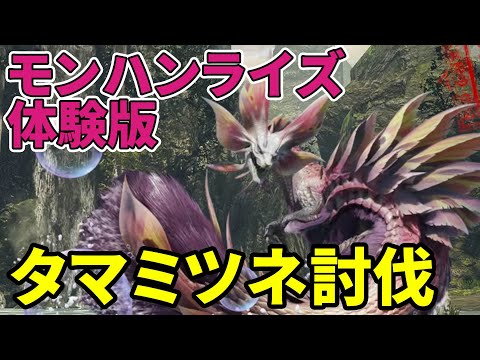 『モンスターハンターライズ 体験版』オサイズチ討伐とタマミツネ討伐に挑戦