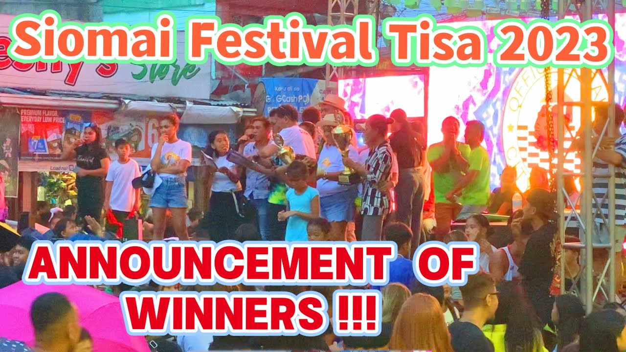 Siomai Festival TISA 2023 ANNOUNCEMENT OF WINNERS !!! | Tisa Siomai Festival Cebu City
