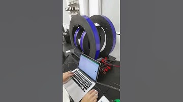 AC magnetic field control system with 3 axis Helmholtz coil