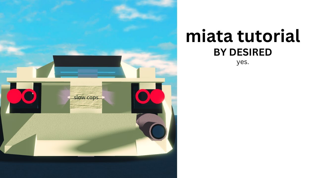 Plane Crazy +Mazda Miata+ Tutorial - YouTube