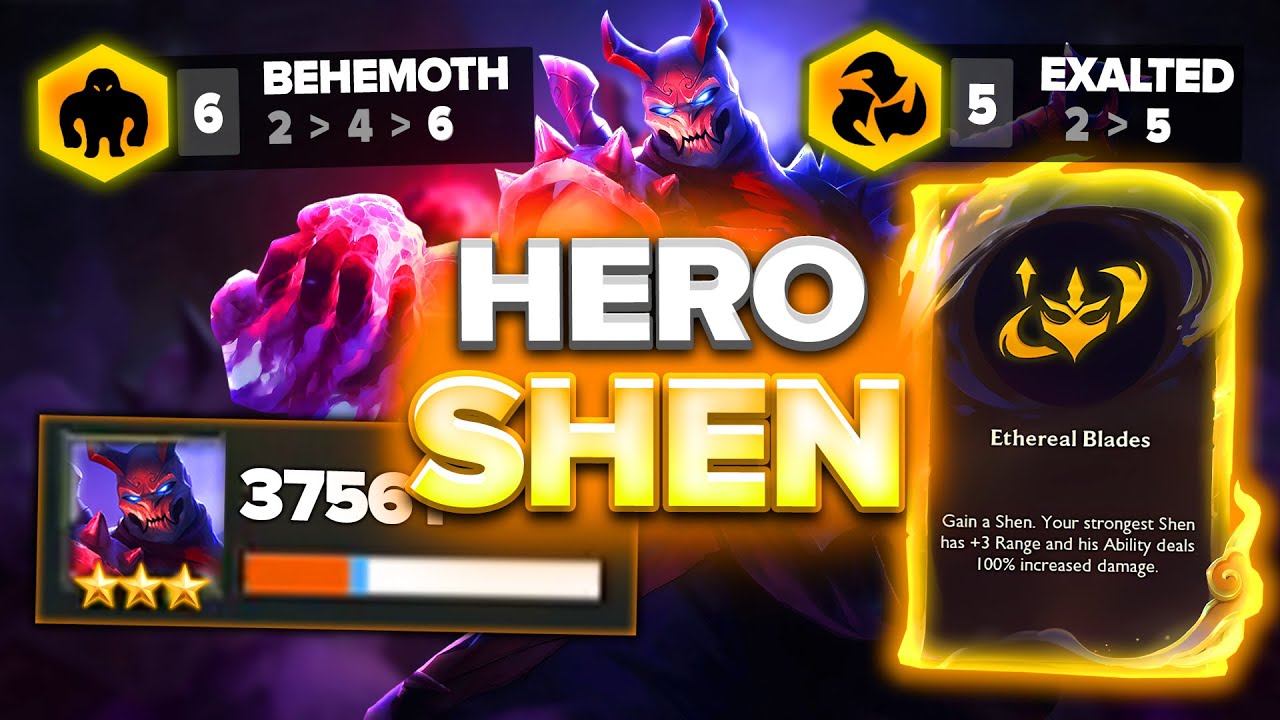 5 EXALTED ETHEREAL BLADES SHEN IS AN ABSOLUTE BEAST!!! | Teamfight Tactics Set 11 Ranked