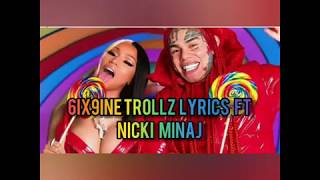 6ix9ine trollz  ft nicki minaj (lyrics) #6ix9ine #trollz #nickiminaj