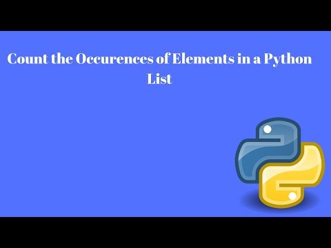 Python How To - Find Count of Elements in a List