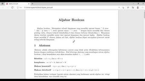 Aksioma Aljabar boolean - Logika Digital