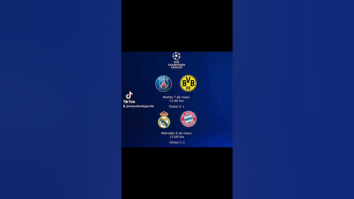 Fechas y horarios de las semifinales de la UEFA Champions league