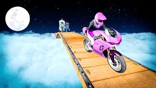 Bike racing games - Impossible Bike Stunt Tracks: Moto Racing 3D - Gameplay Android free games screenshot 2