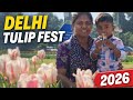 Delhi Tulip Festival 2026 🌷 | Shanti Path Embassy Area Full Bloom | Spring in Delhi