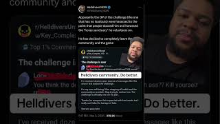 A Player Got DOXXED By Members of the Helldivers 2 Reddit #helldivers2