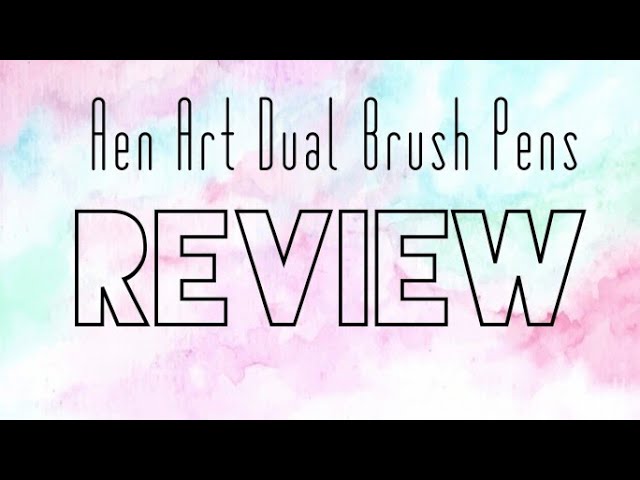 Aenart Dual Brush Pens Review  Another CHEAPEST BRUSH PENS review 