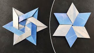 Easy Origami Star | 3D Paper Star 6 Point | Christmas Star | Origami Christmas Star