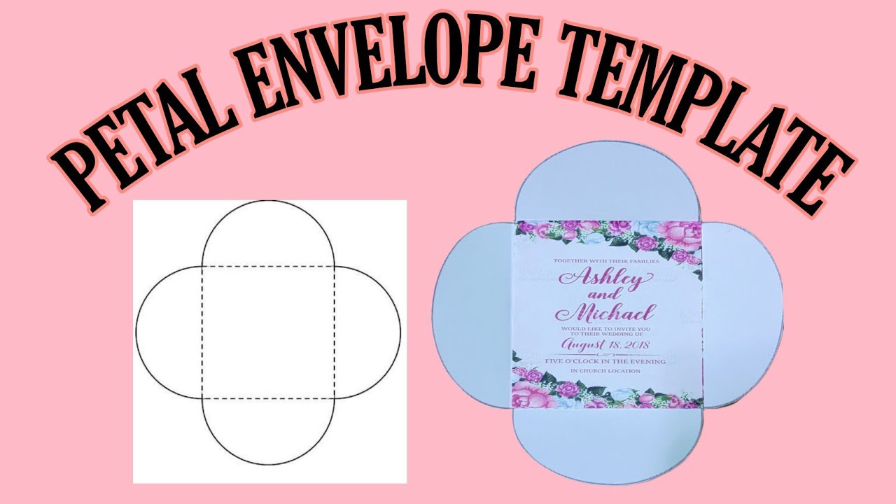 Petal Fold Invitation Template