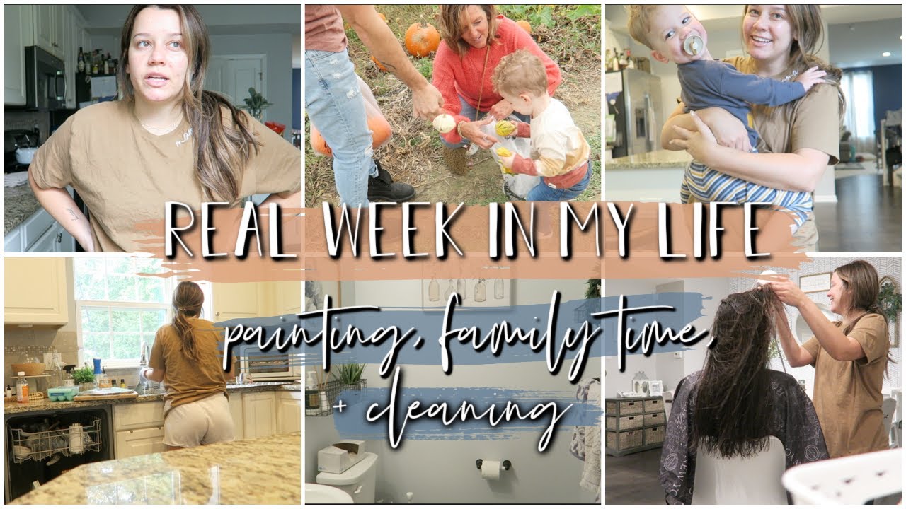 A Real Week in my Life... Pumpkin Patch, Painting, Sick & Cleaning!