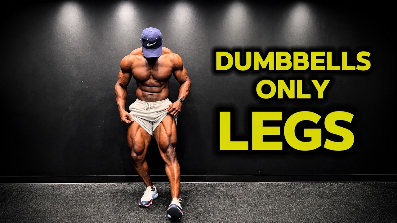 DUMBBELLS ONLY LEG WORKOUT 🔥 Build Massive Quads & Glutes At Home - YouTube