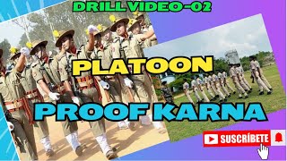 #Parade/ Drill / Platoon proof karna/ #crpf #army #bsf #police #ncc #stf