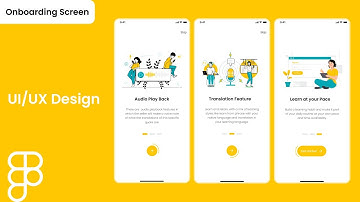 App Onboarding Screens (UI&UX design) - Figma tutorial | 01 | Onboarding Screen Figma