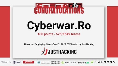 Nahamcon EU CTF 2022 -  a quick look around and the basic challenges #nosound