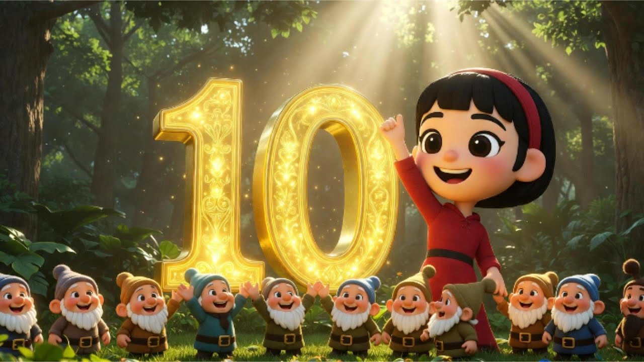 Learn Number 10 with Snow White! 🍎 Counting for Kids & Toddlers | Preschool Math