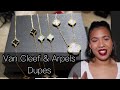 TJ MAXX VAN CLEEF & ARPELS DUPES! | Luxury Jewelry Dupes | TJ Maxx Finds | Clover Bracelet Brand
