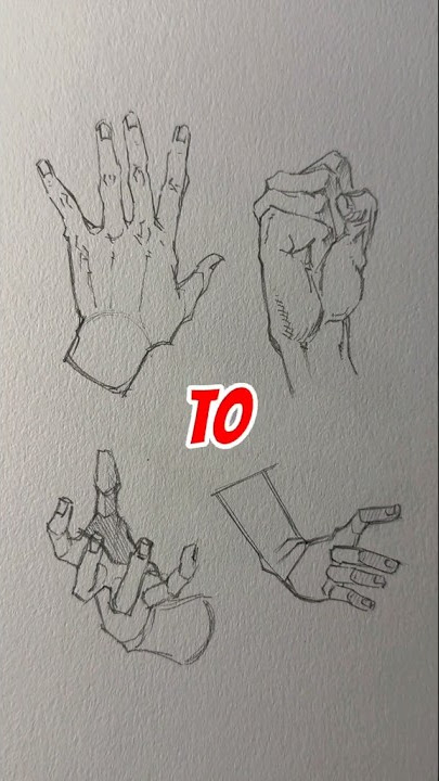 how to draw hand for intermediate || easy tip