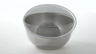 3-Way Rice Washing Bowl & Colander | MoMA Design Store
A versatile design that washes and strains, crafted in Japan. This innovative 3-Way Rice Washing Bowl & Colander features strategically placed drain holes and a sloped bottom, making it perfect for washing, soaking and straining uncooked rice and other foods. https://mo.ma/4oYYvBY 3-Way Rice Washing Bowl & Colander | MoMA Design Store