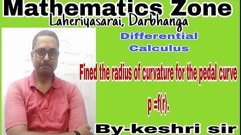 To find the radius of curvature for the pedal curve p = f(r).