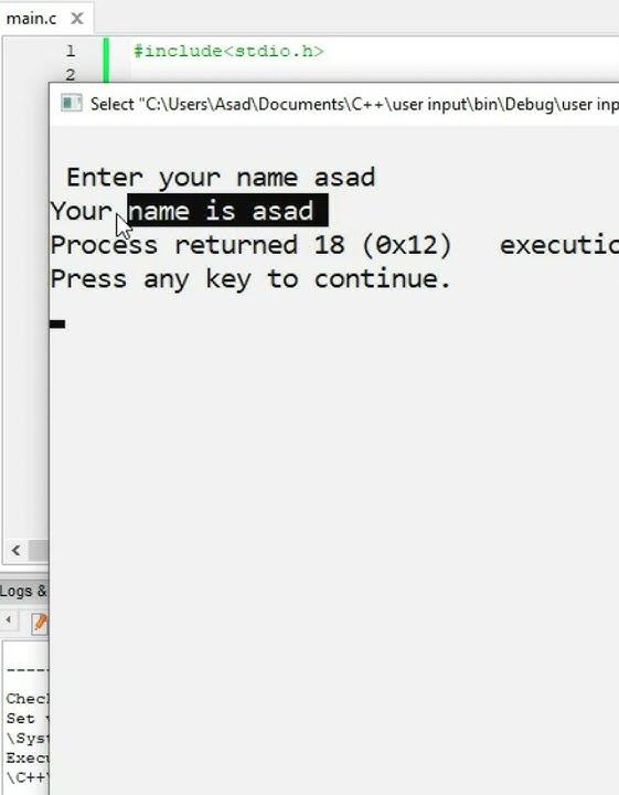 User input in C | C programming | #shorts | - YouTube