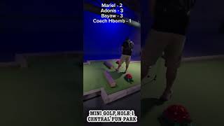 Surrey Central Fun Park. Mini Golf Hole 1