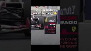 Charles not happy with his strategy 😲#charlesleclerc #ferrari #f1 #miami #teamradio #shorts #fyp