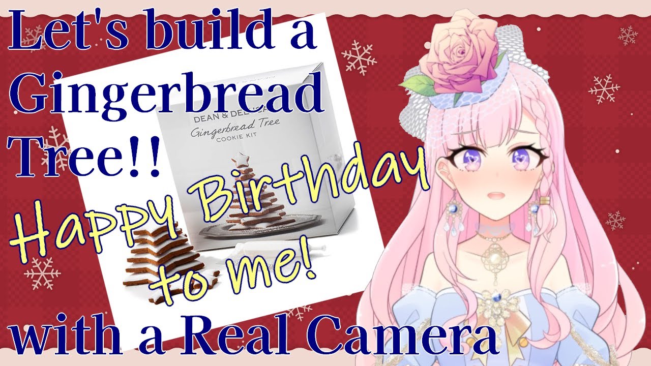 Let's build a Gingerbread tree with a Real Camera! ジンジャークッキーツリー作ろ ...