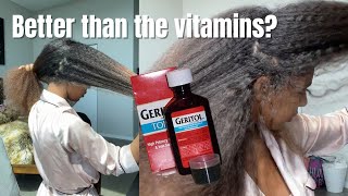 Liquid Geritol for hair growth! Better than the vitamin Rapid Results Fast Hair Growth