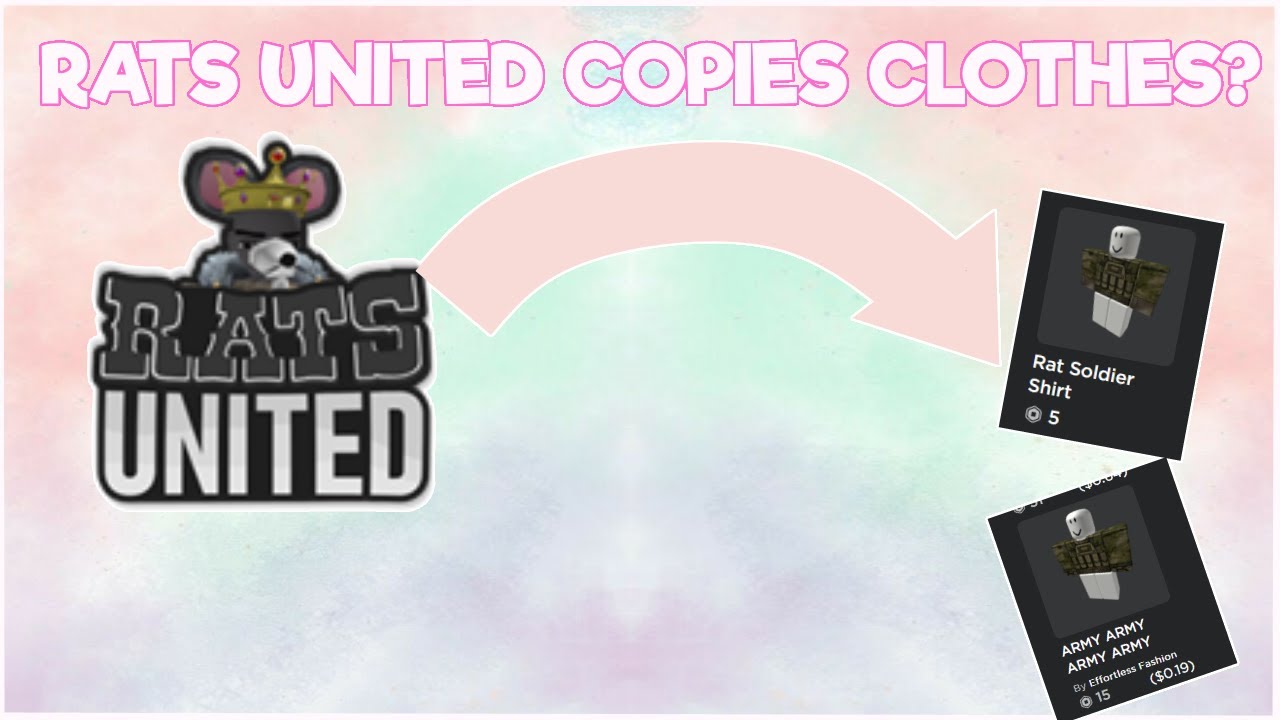 Rats United copies clothes. (Roblox 