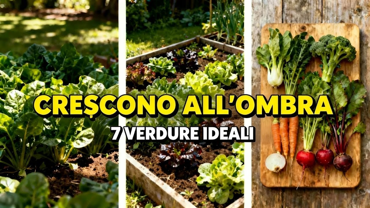 I 7 ortaggi più perfetti da coltivare in un giardino in ombra