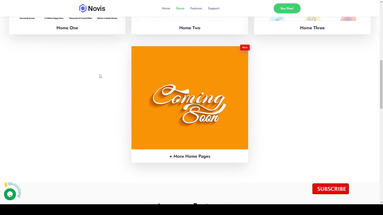 Novis - React NextJs Cryptocurrency Template blockchain crypto Nozomi