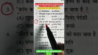 MOST IMPORTANT QUESTIONS FOR ALL COMPETITIVE EXAMS #shortsfeed #shorts #gkfacts #gkquiz #gkinhindi
