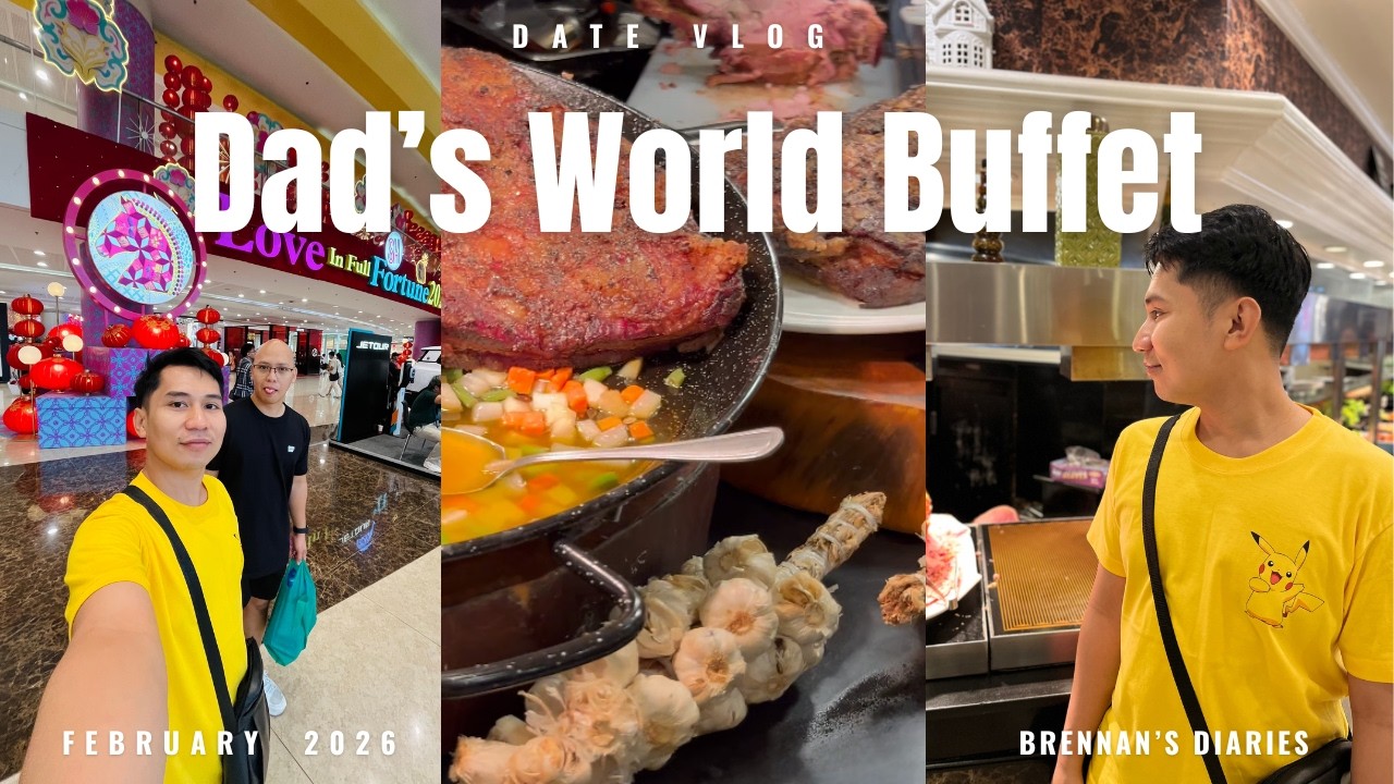 Valentine's Date at Dad's World Buffet Megamall | Vlog Diary 39