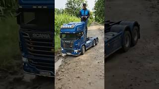 MASSIVE RC Scania D. Kontos Beast Crushing Mud #woodscraft