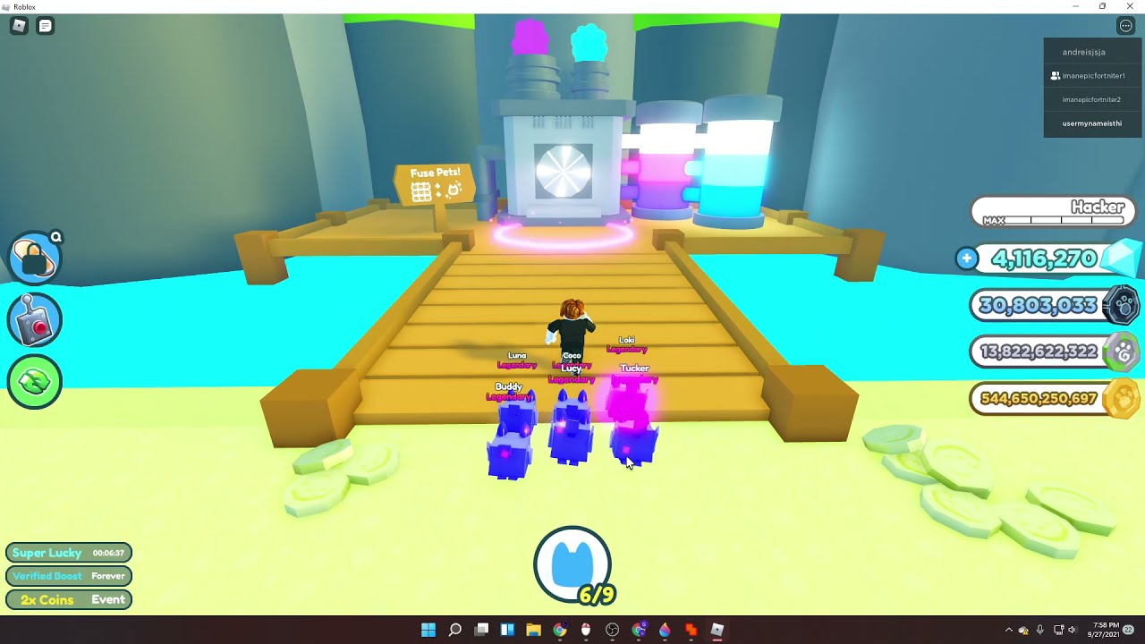 What happens when you fuse a Dark Matter Metal Skull and  2 Golden Techno Cats? [PET SIMULATOR X]