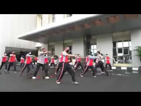Kabid Humas Polda Jateng Pimpin Olahraga Dan Latihan Beladiri